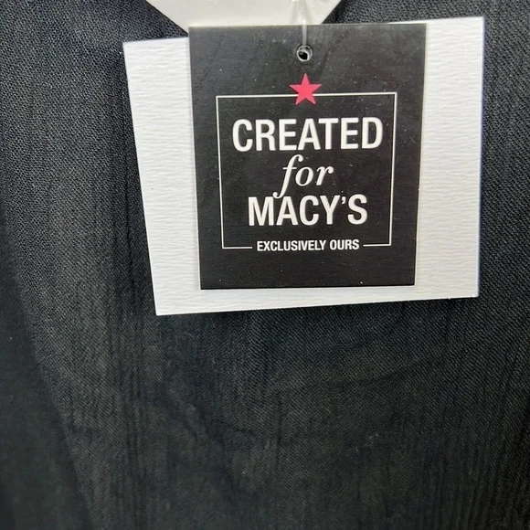 NWT O’Neill Frances Swim Cover Up Resort Beach Black XS Embroidered Macy’s - Picture 11 of 14